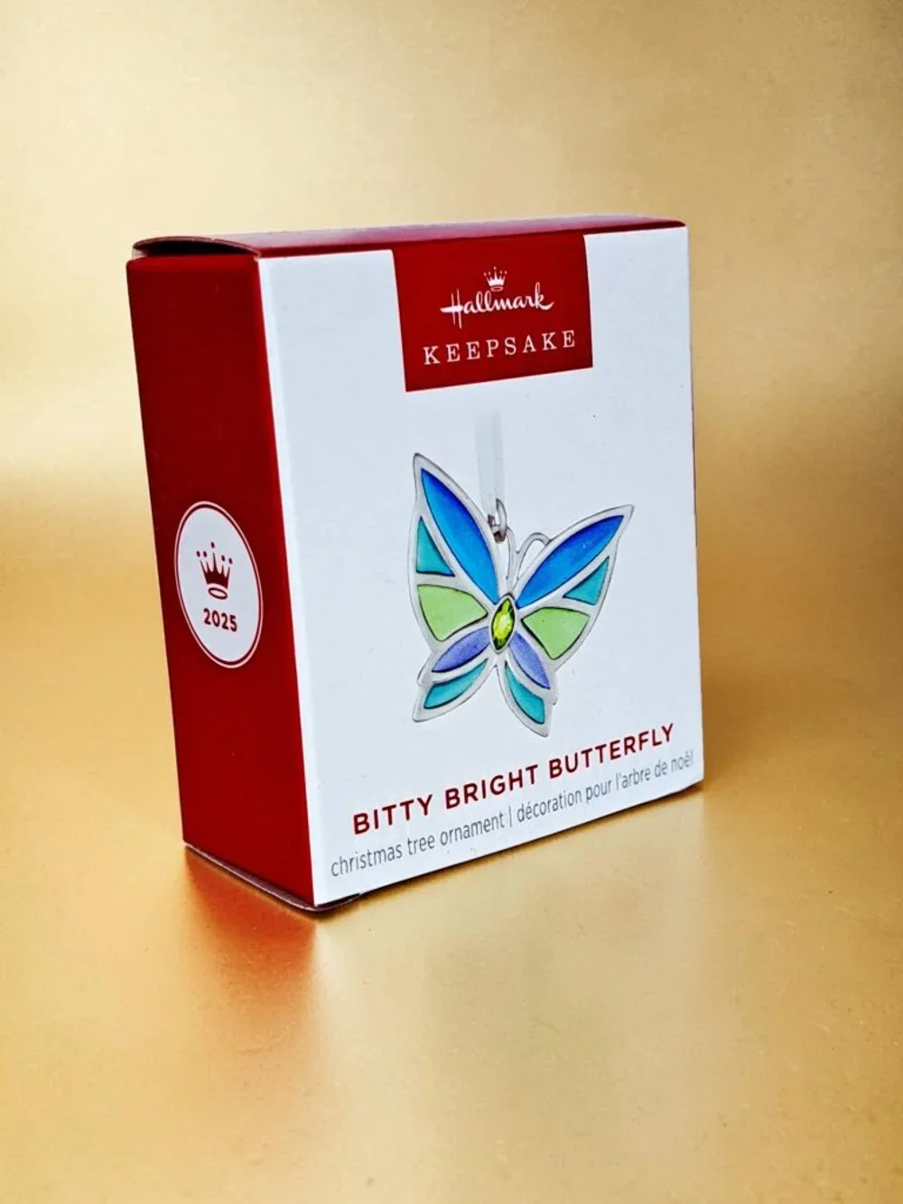 Hallmark 2025 BITTY BRIGHT BUTTERFLY ~ Miniature Christmas Ornament ~ NEW